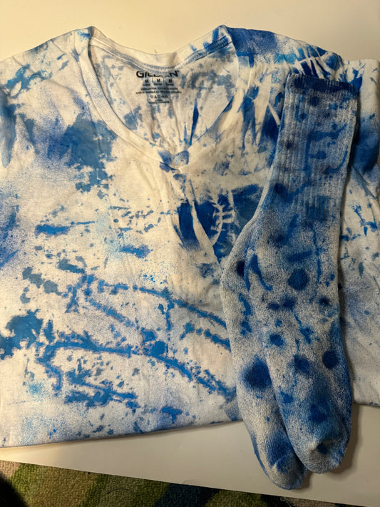 Blue & White Tye Dye